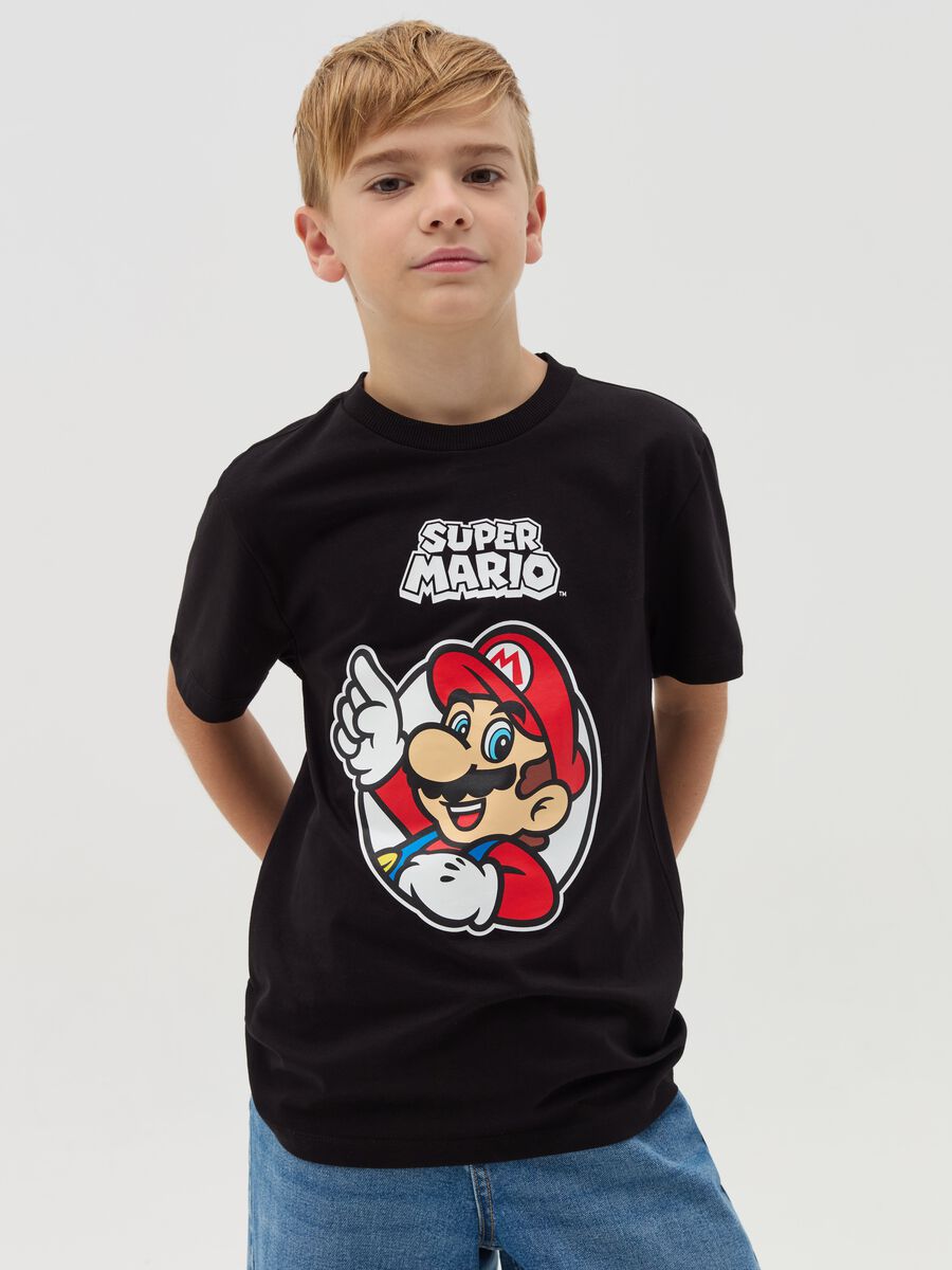 Cotton T-shirt with Super Mario™ print_0
