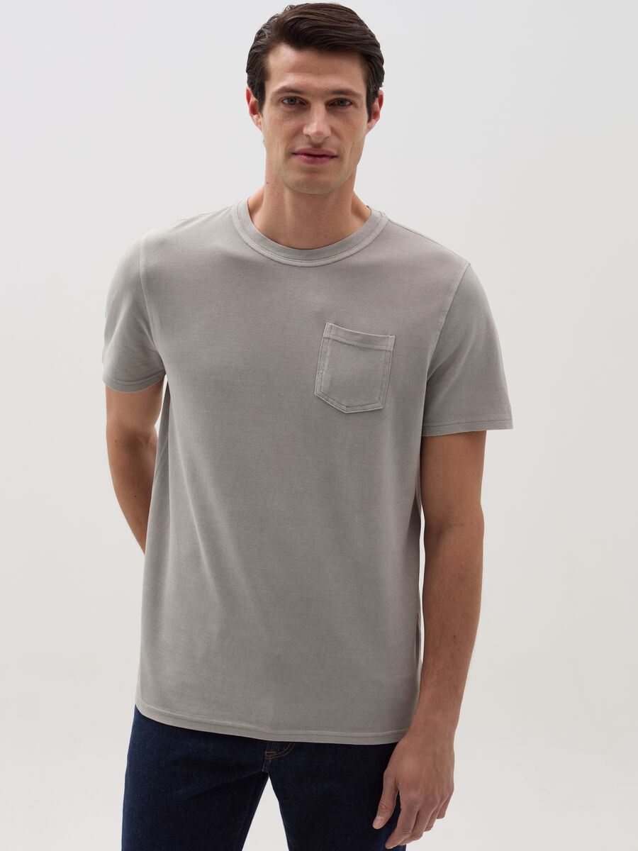Pique T-shirt with pocket_0