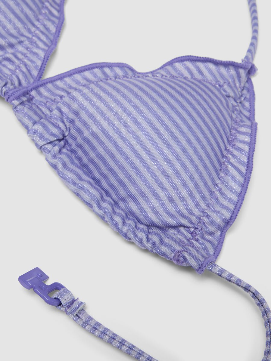 Purple triangle bikini in stretch fabric_2