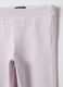 Leggings rosa de algod&atilde;o el&aacute;stico regular fit para menina_2