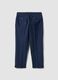 Blue pure cotton carrot-fit chino trousers_2
