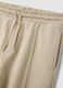 Beige Shorts aus Baumwollmix in Regular Fit mit Kordelzug_5