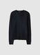 Black Slim Fit Pure Cotton Sweater_0