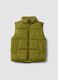 Green padded gilet with zip and high collar, regular fit for boys_0