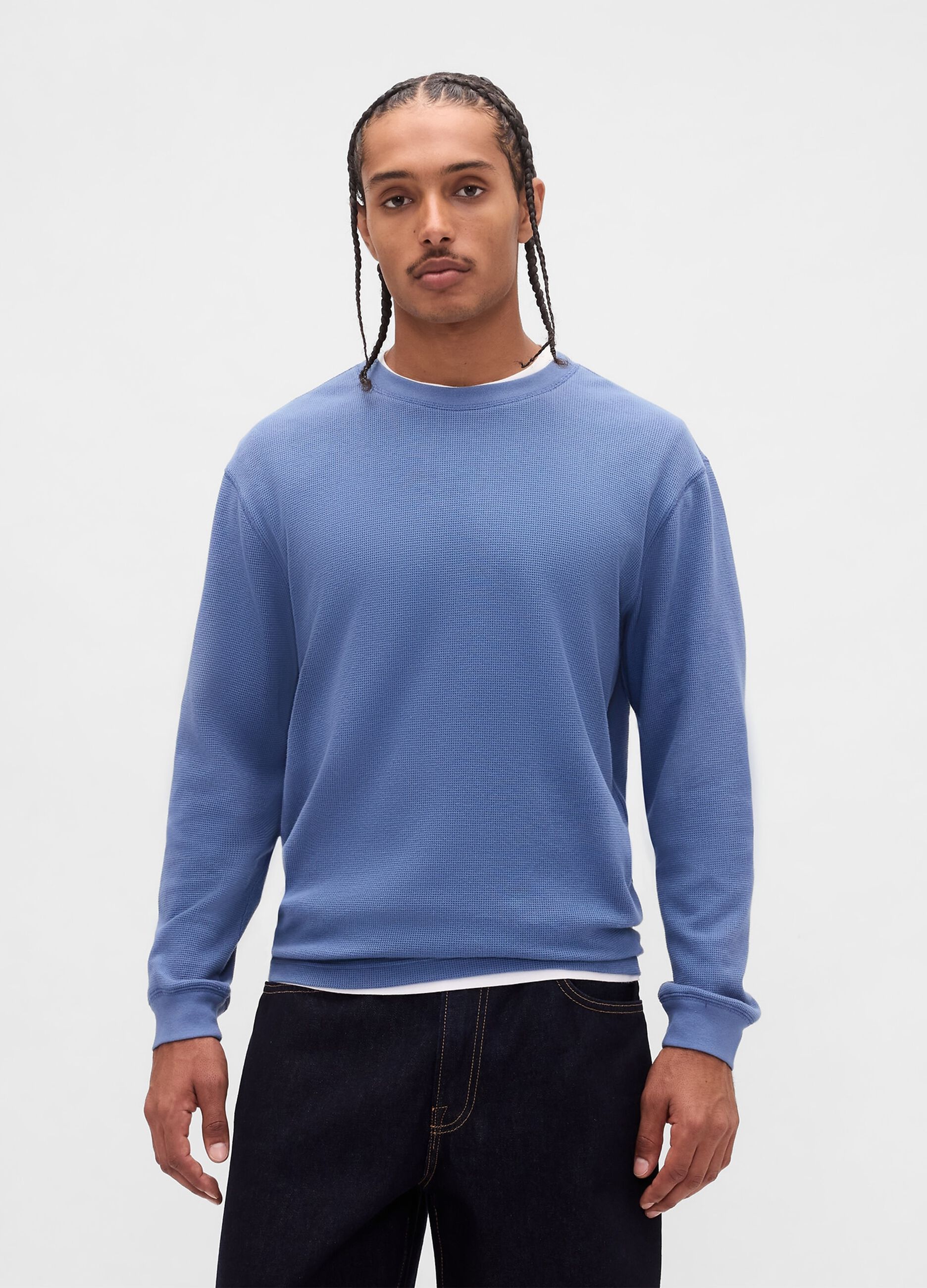 Blue Long Sleeve Stretch Jersey