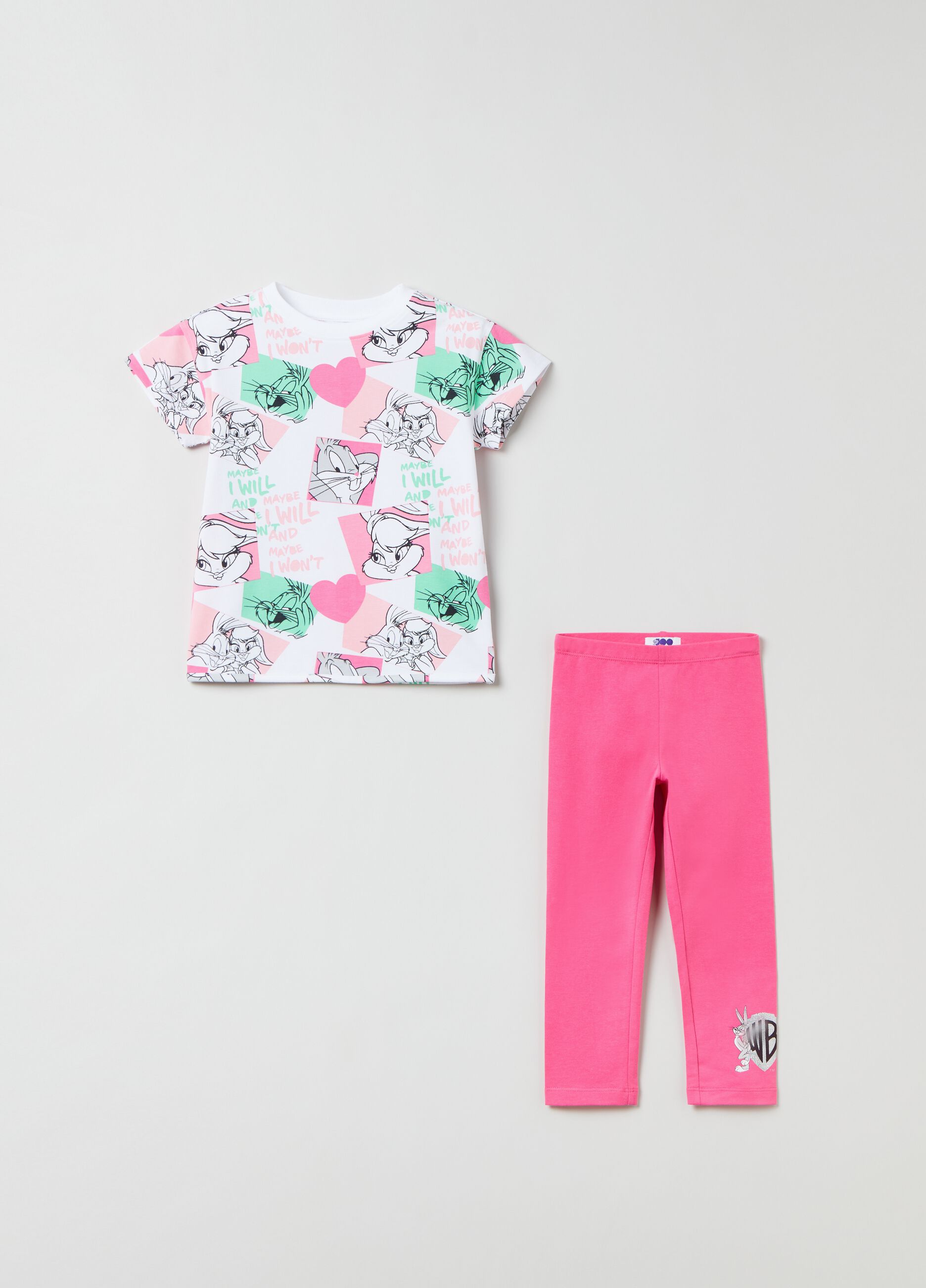 Jogging set with Bugs Bunny and Lola print