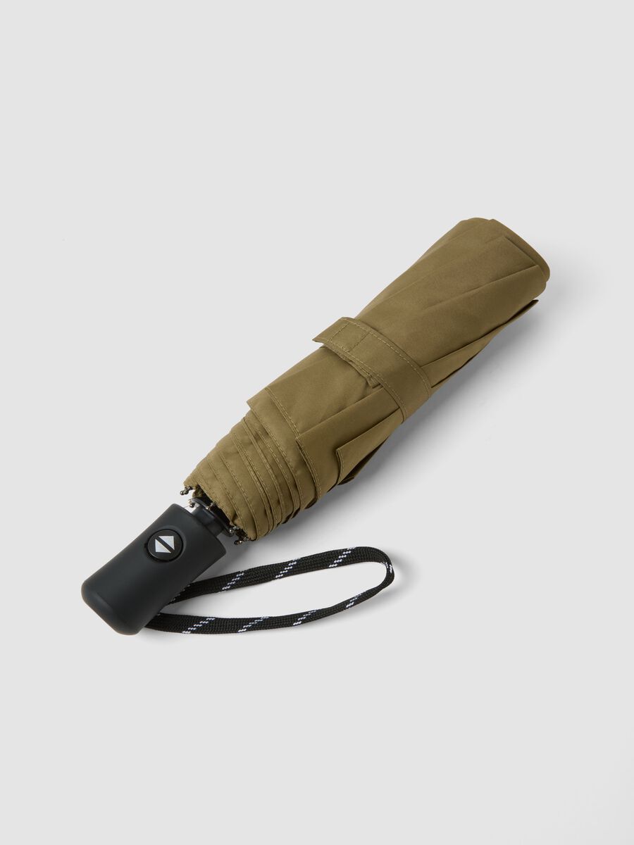 Olive green folding umbrella with sleeve_1
