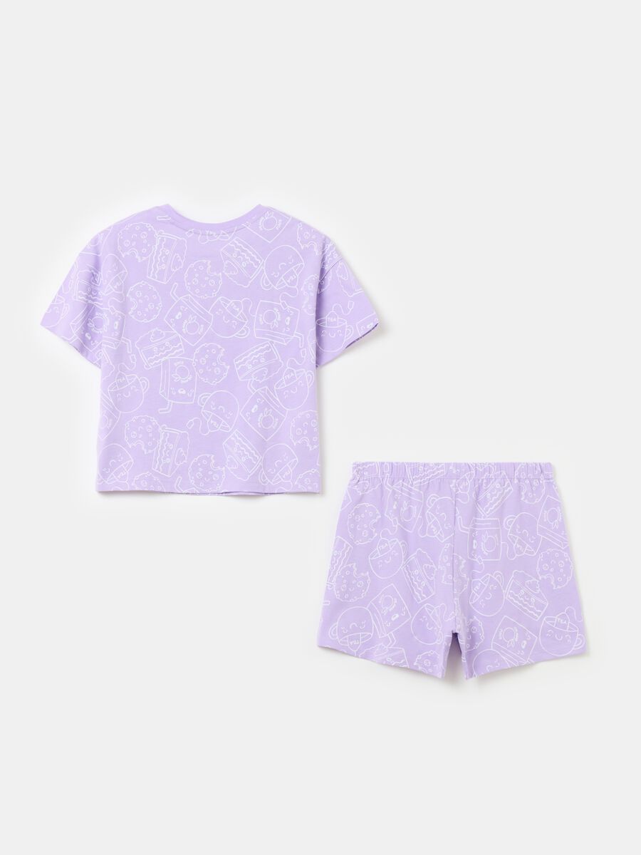 Pijama de algodón orgánico con estampado_1