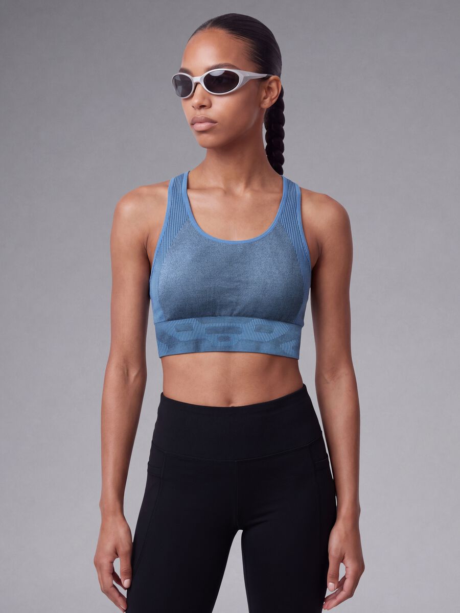 Blauer Sport-BH aus Stretchmaterial ALTAVIA RUNNING_1