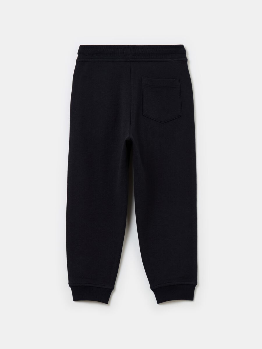 Cotton joggers with drawstring_1