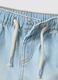 Shorts in puro cotone denim azzurri da bimbo regular fit_3