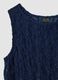 Blue stretch-fabric tank top_1