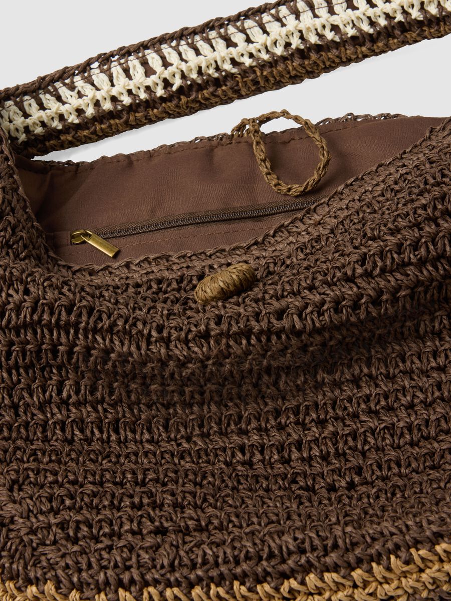 Brown pure paper fabric bag_2