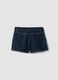 Blue denim shorts in pure cotton_1