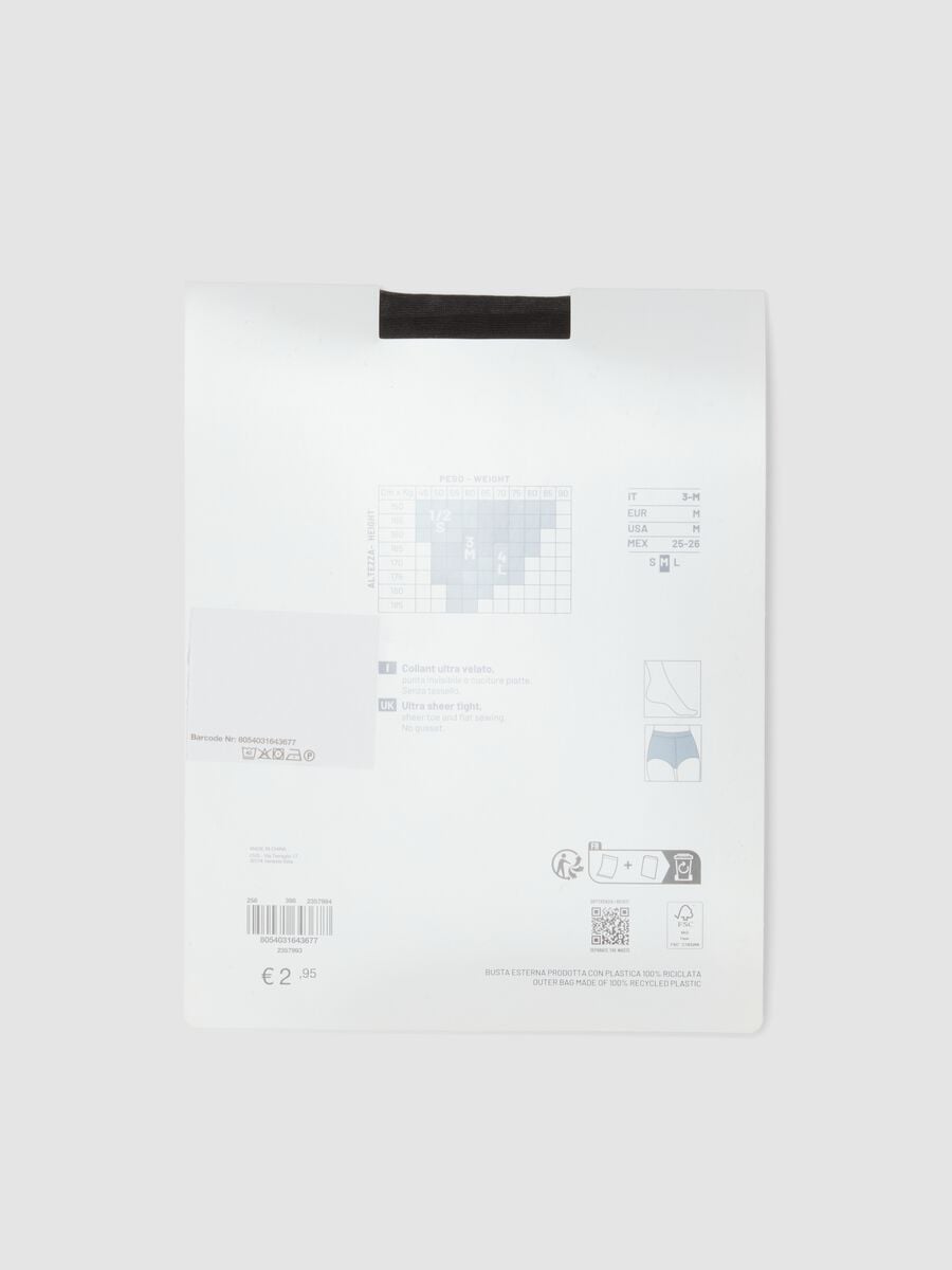 Collant neri in tessuto elasticizzato velato_2