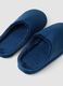 Blue closed-toe slippers with a soft-touch finish_2