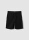Boys&rsquo; black pure cotton shorts, relaxed fit_3