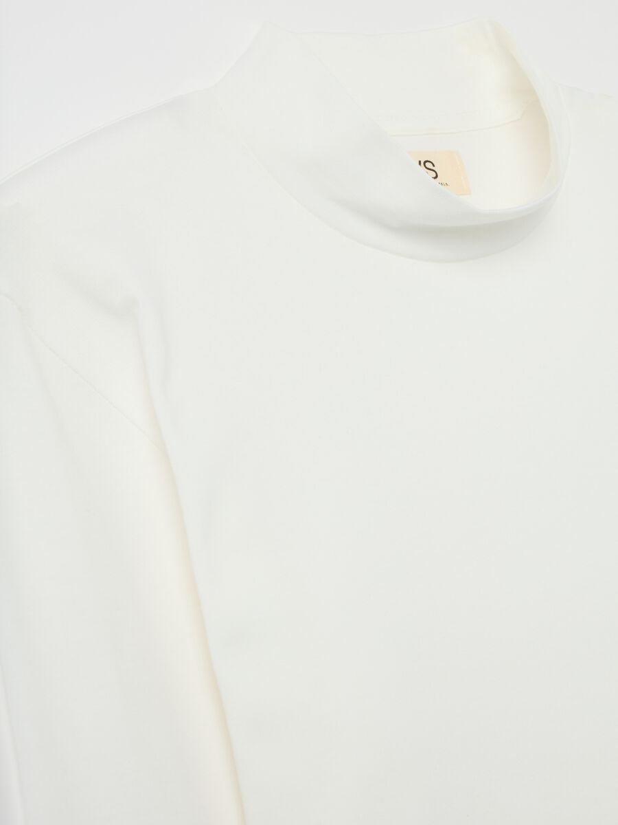 White Long-Sleeve Cotton T-Shirt_5
