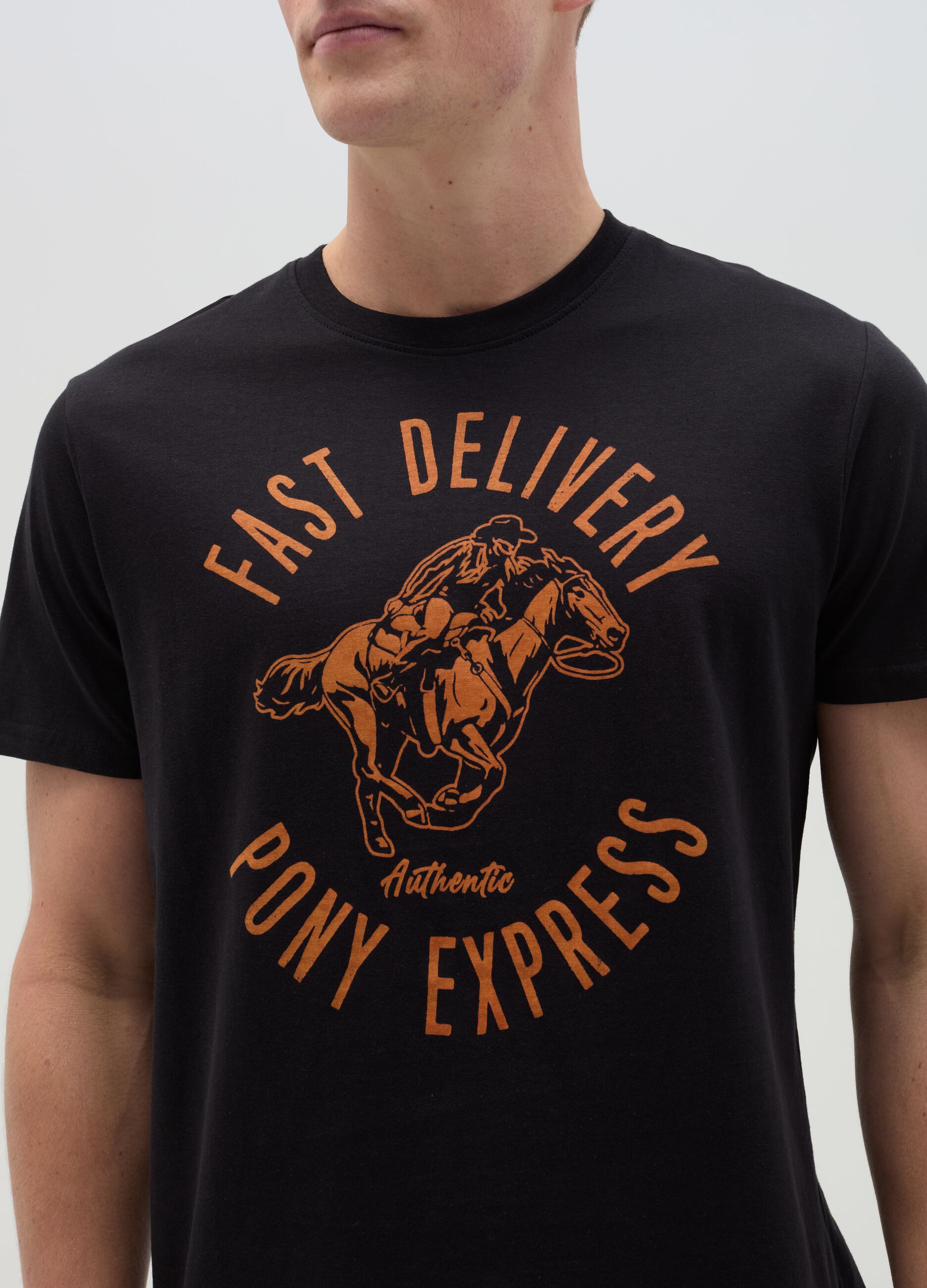 T-shirt with Far West print