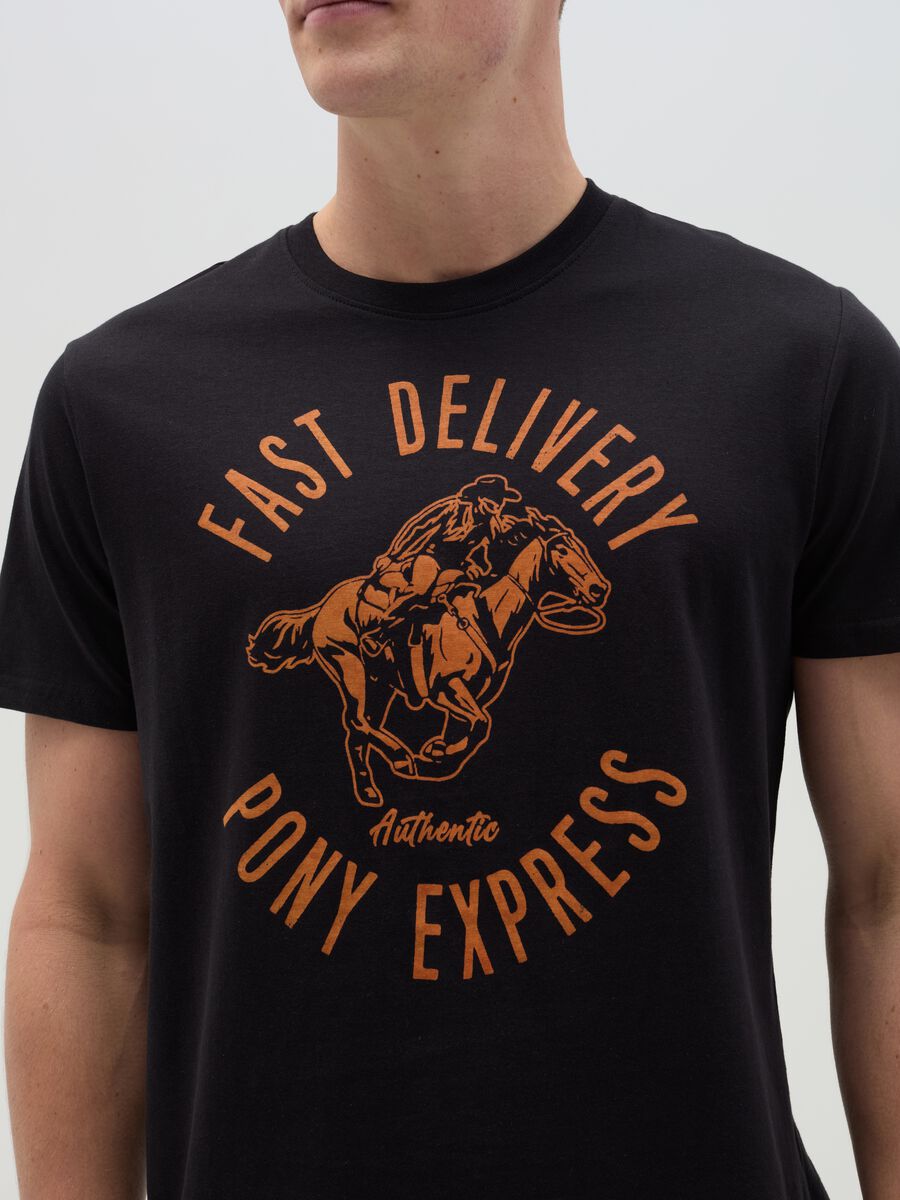 T-shirt with Far West print_1