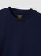 T-shirt blu in puro cotone girocollo regular fit_1
