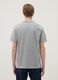 Short-sleeve grey pure cotton regular fit t-shirt_2