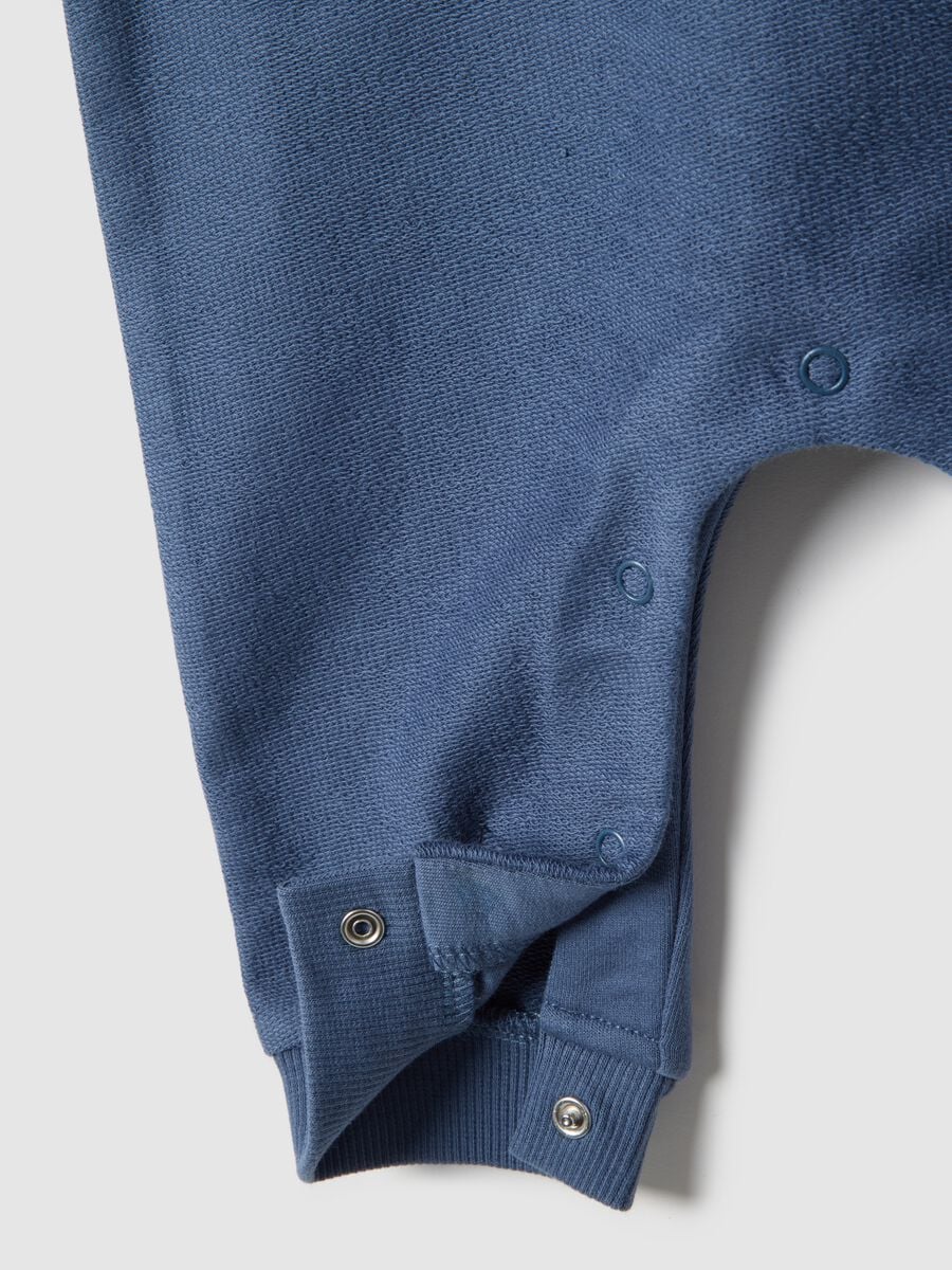 Baby blue pure cotton dungarees regular fit_3