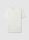 White slim fit stretch cotton T-shirt_4