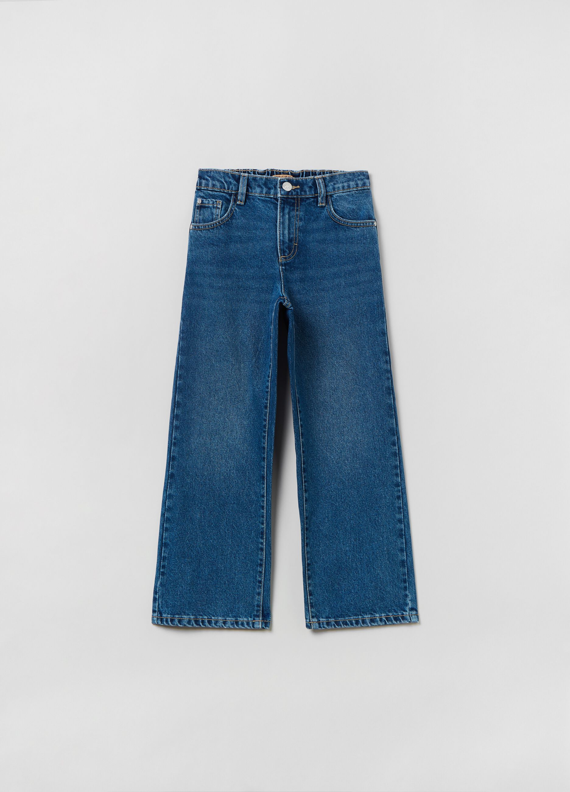 Culotte jeans with five pockets_0