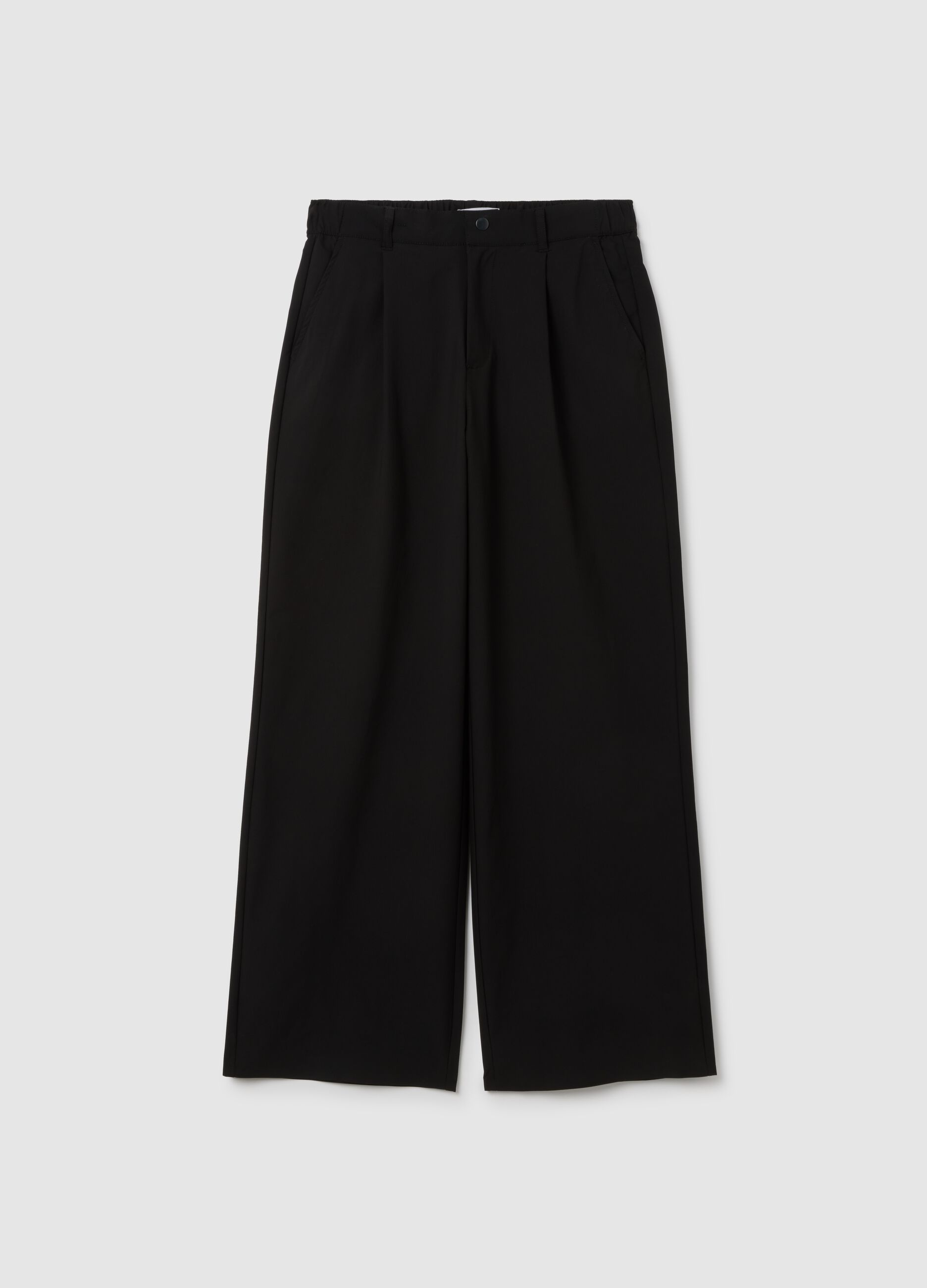 ALTAVIA STUDIO technical fabric wide-leg trousers