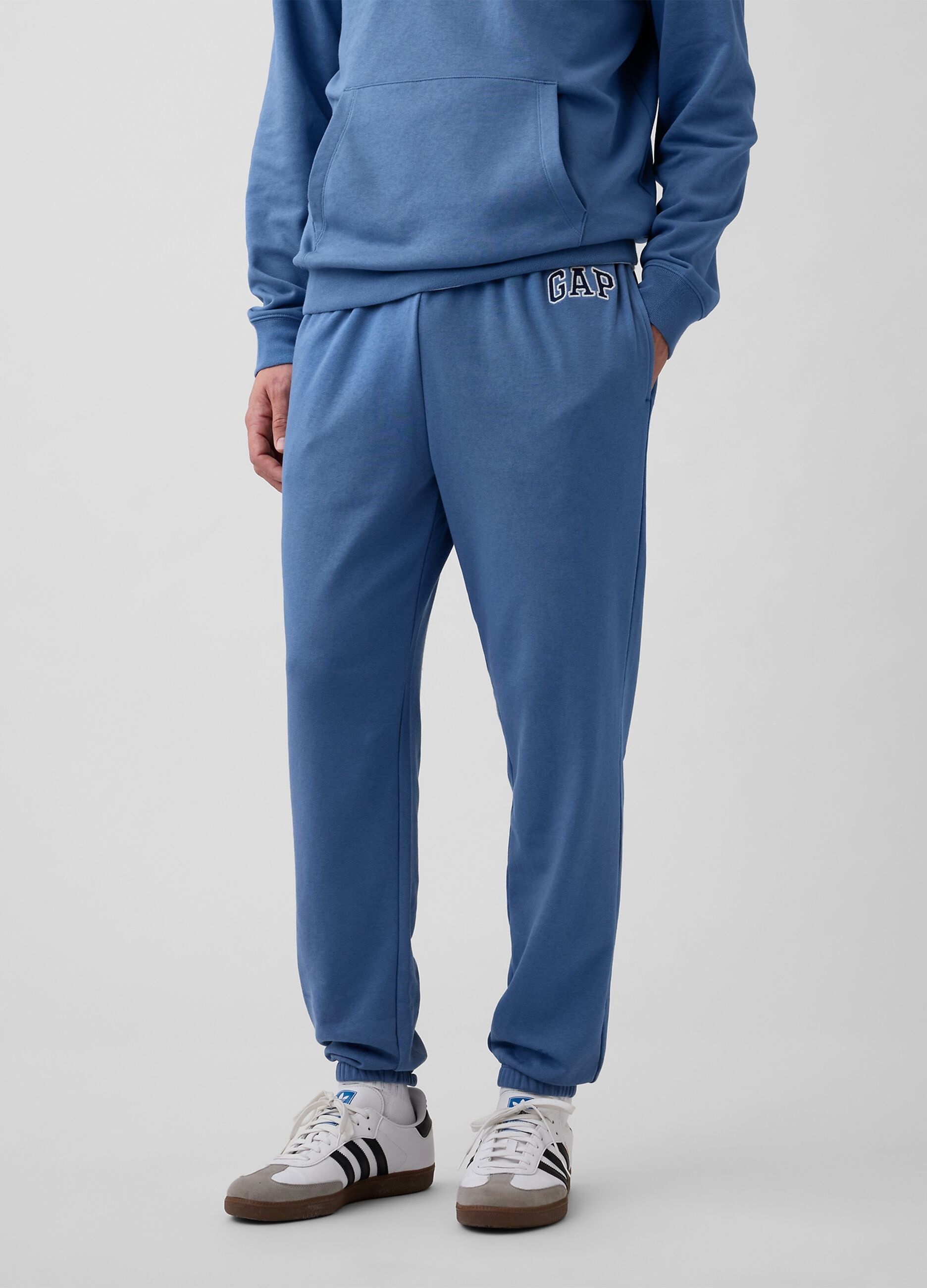 Cotton Blend Joggers with Logo