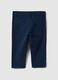 Children's regular fit blue linen-cotton blend chinos_1