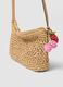 Bag in pure beige paper fabric with shoulder strap_2