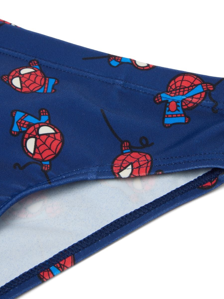 Blue Spider-Man Print Swim Briefs for Boys_2