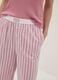 Rosa gestreifte Pyjamahose aus elastischem Baumwollmisch-Popeline_3