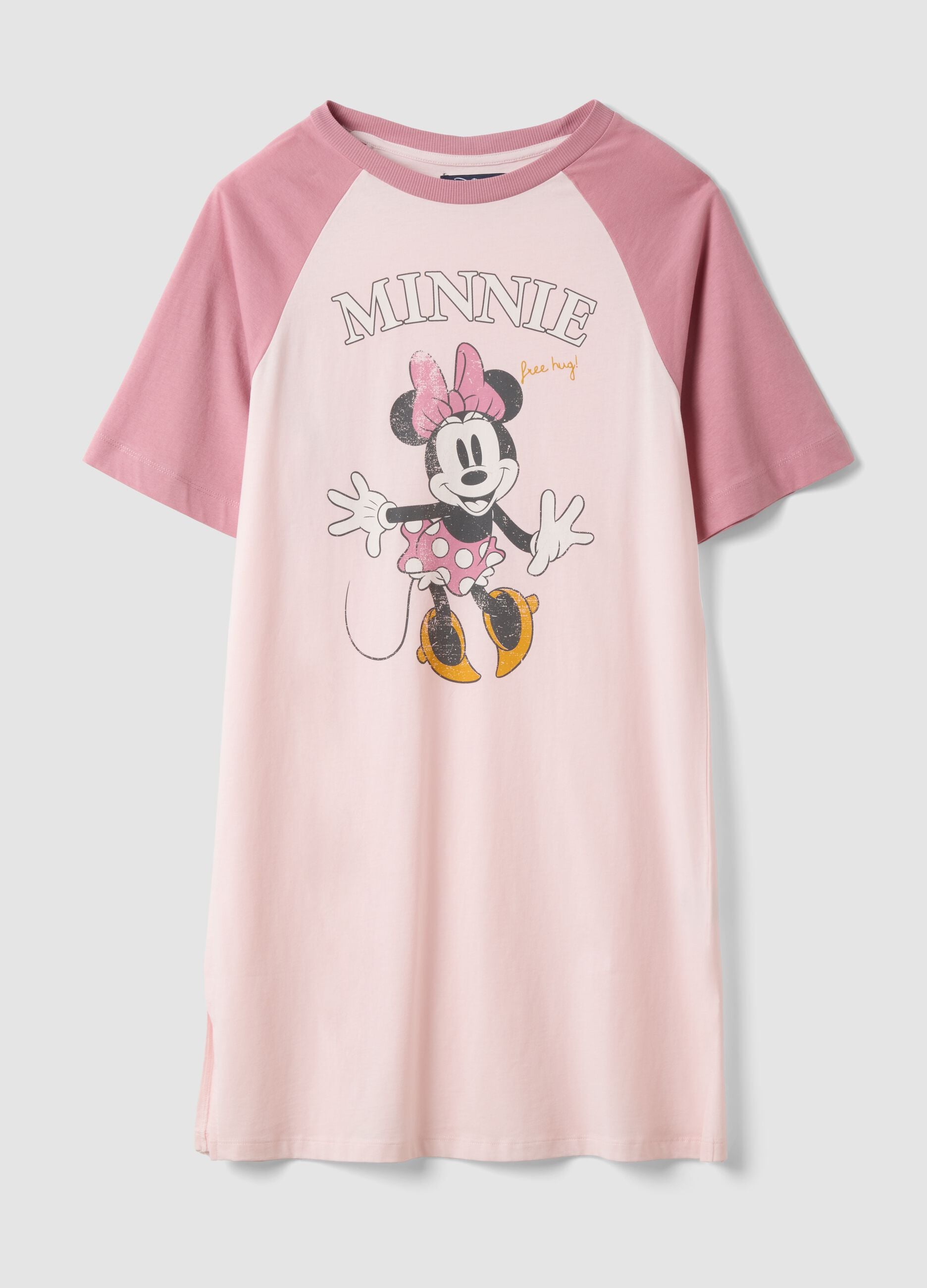Camis&oacute;n rosa de puro algod&oacute;n org&aacute;nico con estampado de Minnie