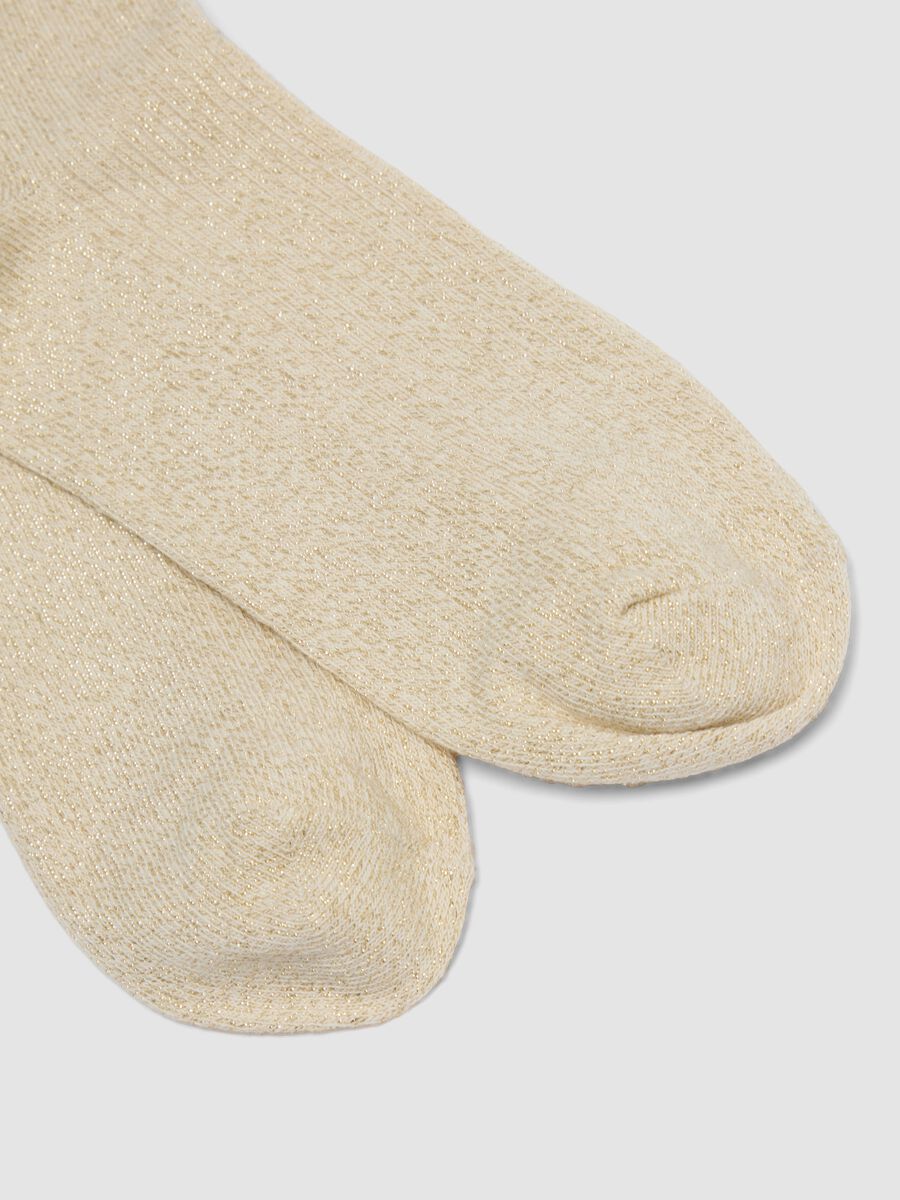 2er-Pack beige Socken aus elastischer Bio-Baumwolle_2