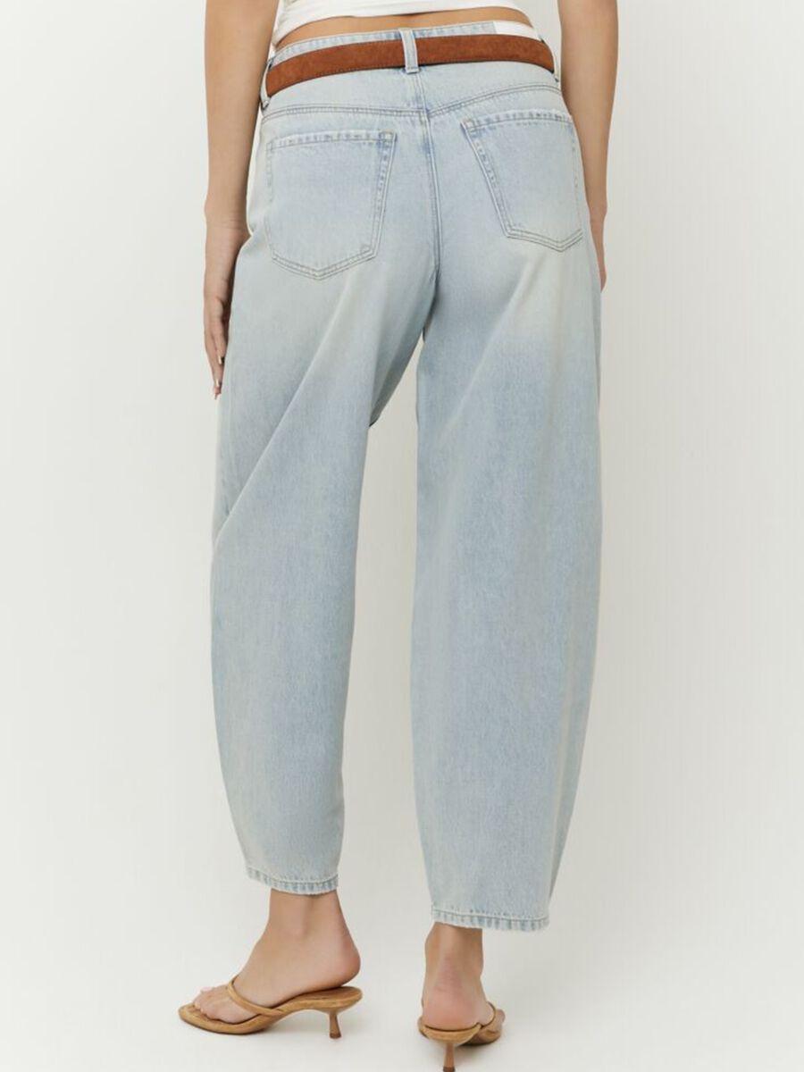 Light blue cotton and lyocell blend jeans_2