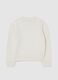 Girls' white regular fit jumper with sparkles_1
