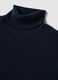 Blauer Rollkragenpullover aus reinem Kaschmir, Regular Fit_1