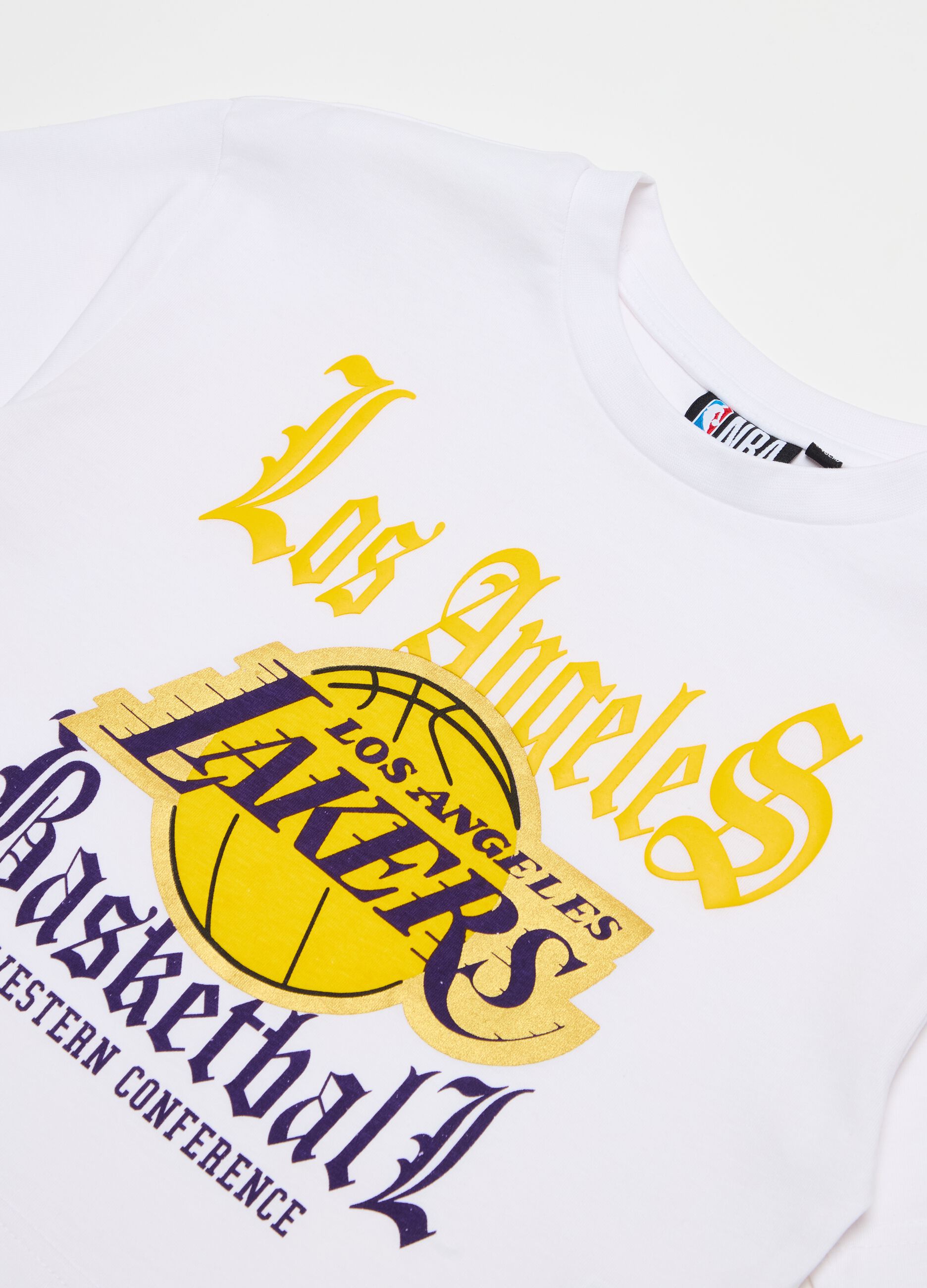 T-shirt crop stampa NBA Los Angeles Lakers