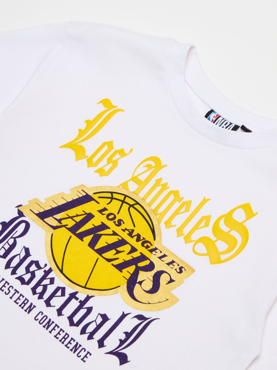 T-shirt crop stampa NBA Los Angeles Lakers_2