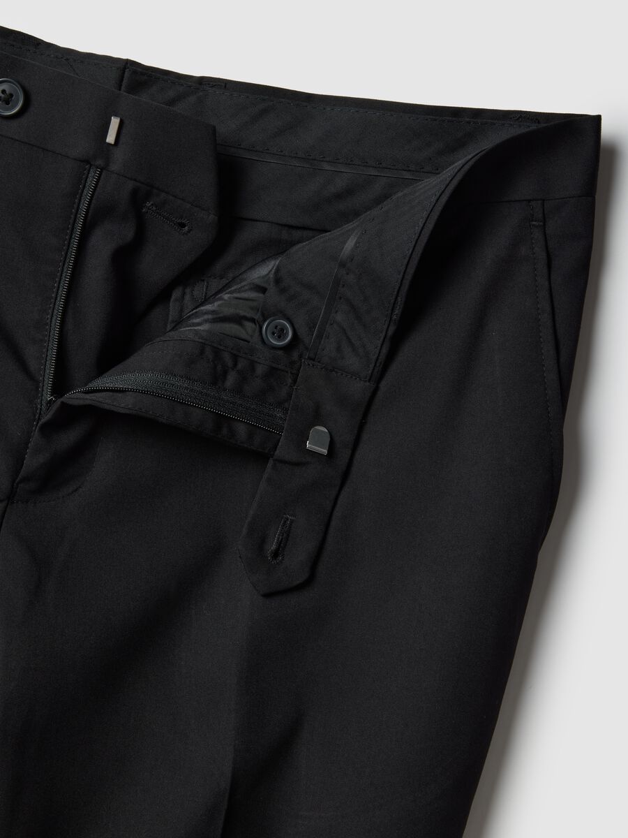 Classic Black Regular Fit Trousers_1