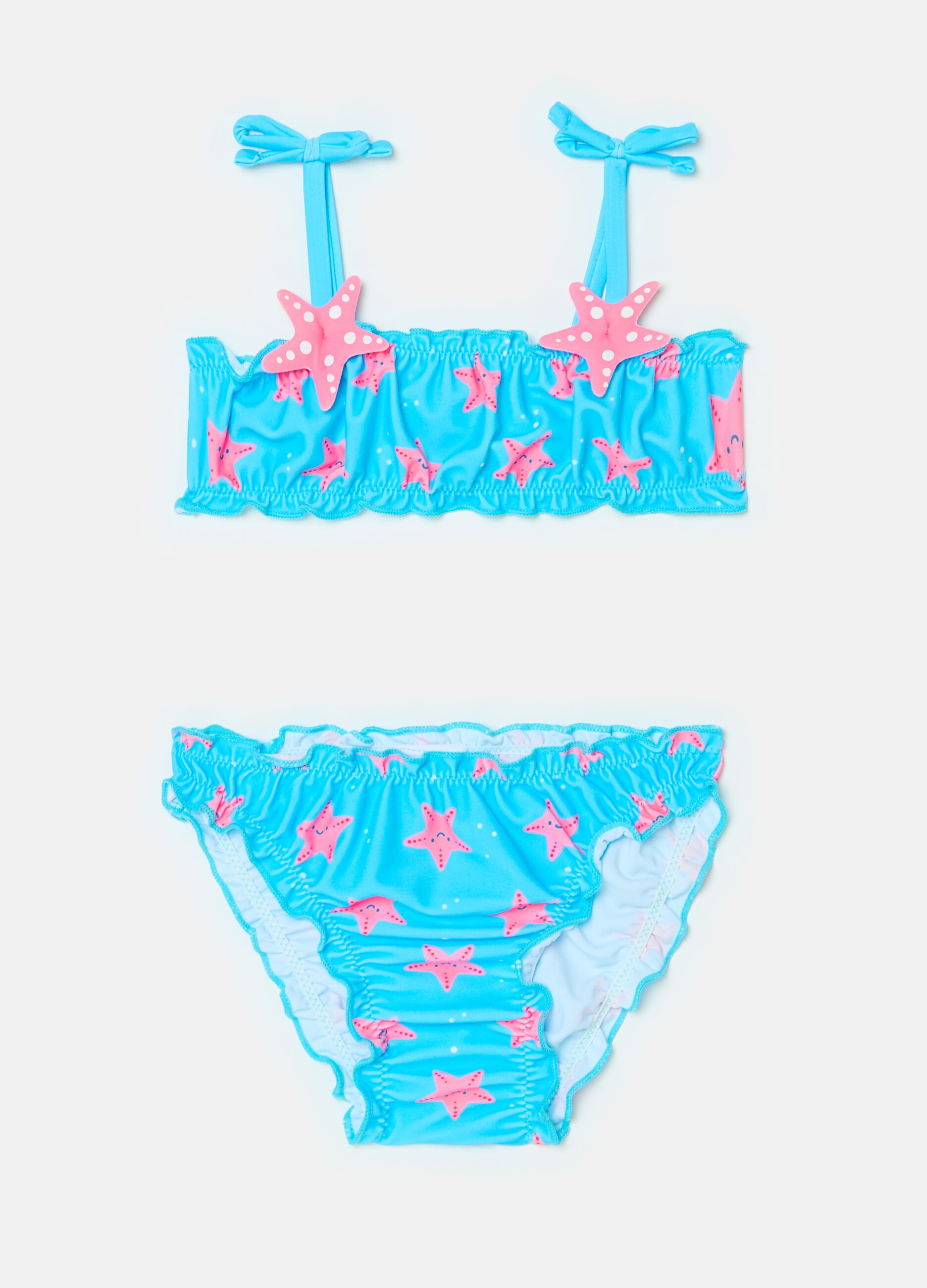 Bikini with starfish print