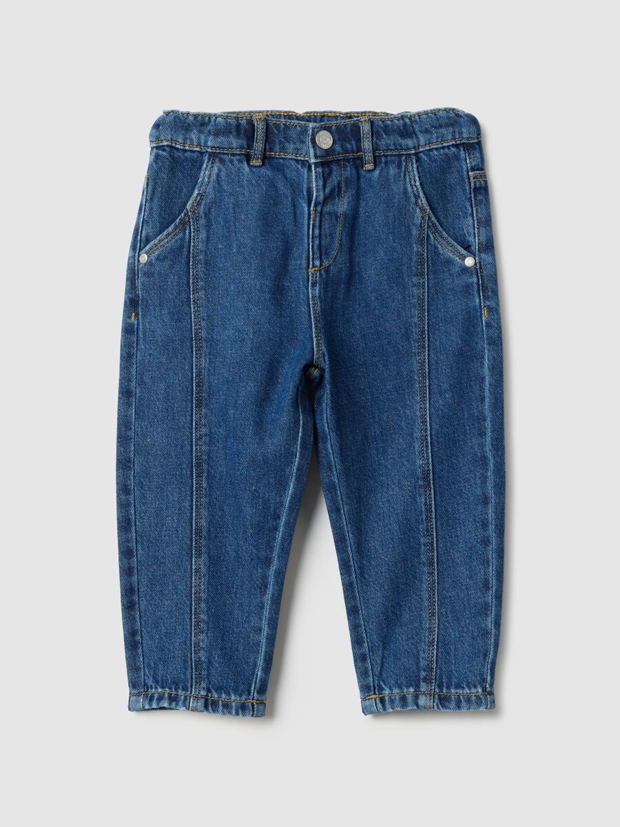 Jungen Regular Fit Hose aus reiner Baumwolle in Blau Denim_0