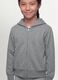 Sweatshirt cinzenta com capuz em algod&atilde;o org&acirc;nico com estampado de estrela, corte regular_2