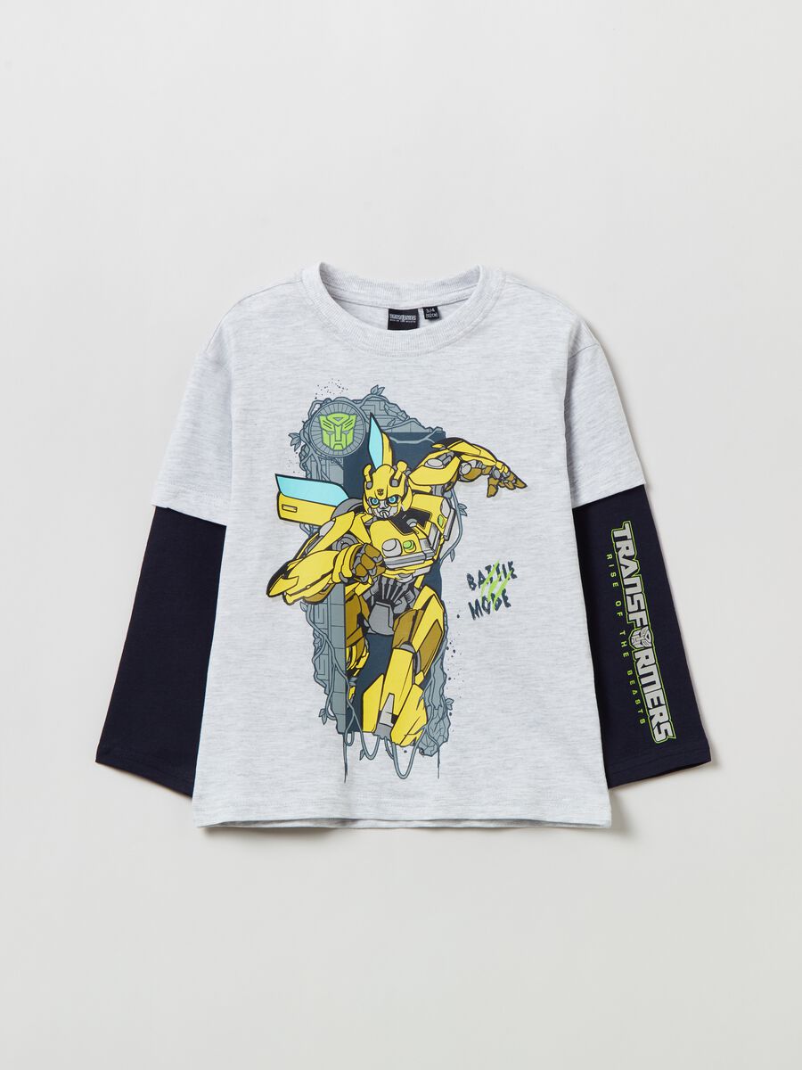 Long sleeved t-shirt with Transformers print_0
