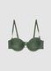 Green stretch bikini top with stones and removable cups_4