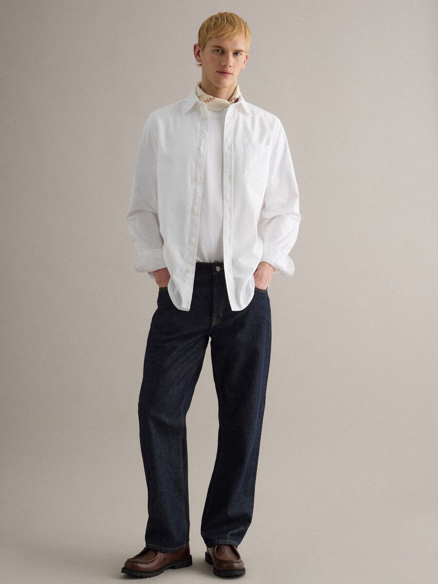 Blue Regular Fit Cotton and Lyocell Bandana_1