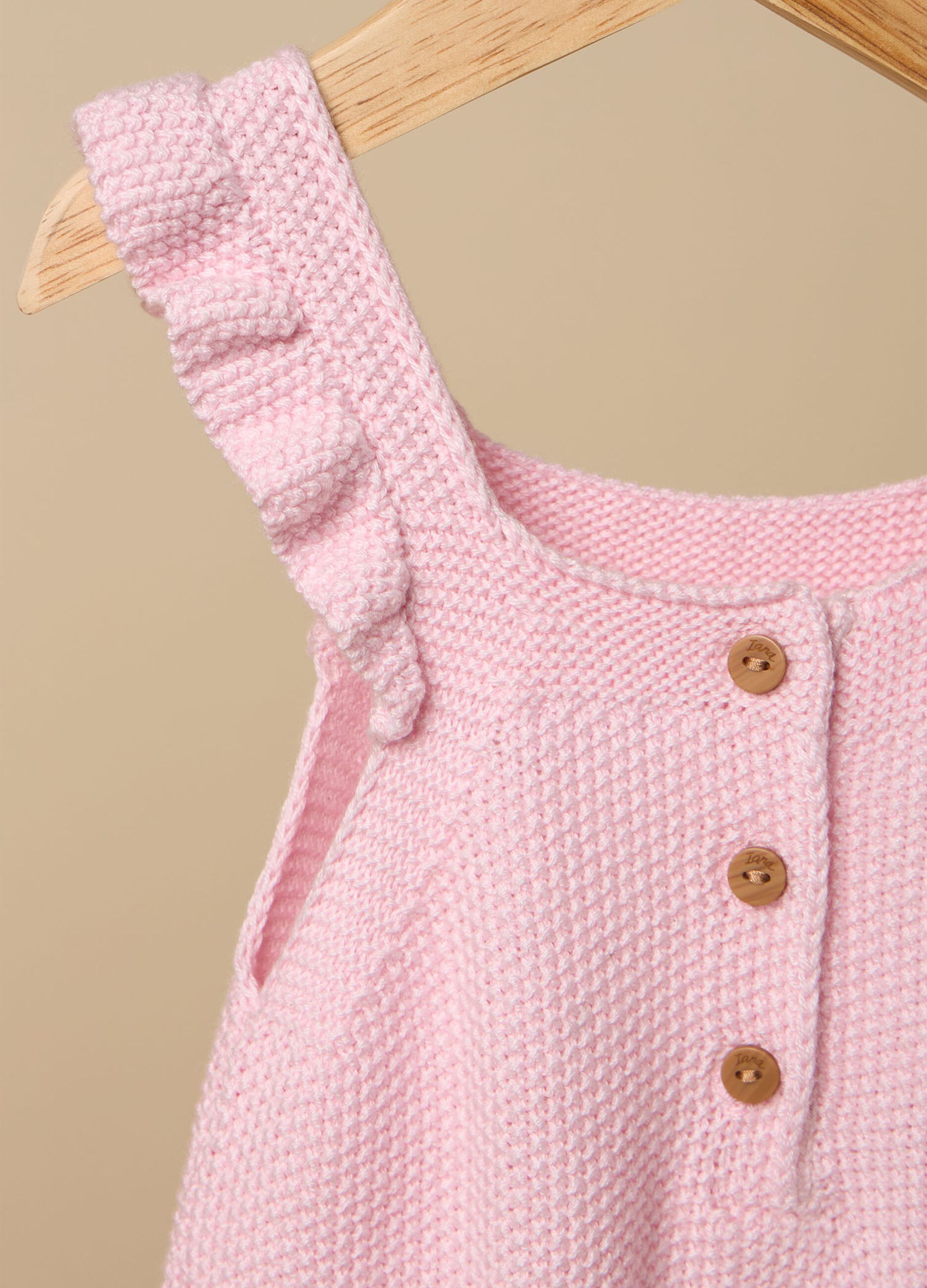 Tutina tricot IANA in misto lino neonata